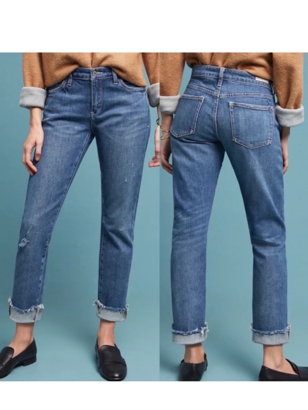 Anthropologie Pilcro and the Letterpress Slim Boyfriend Jeans Size 25